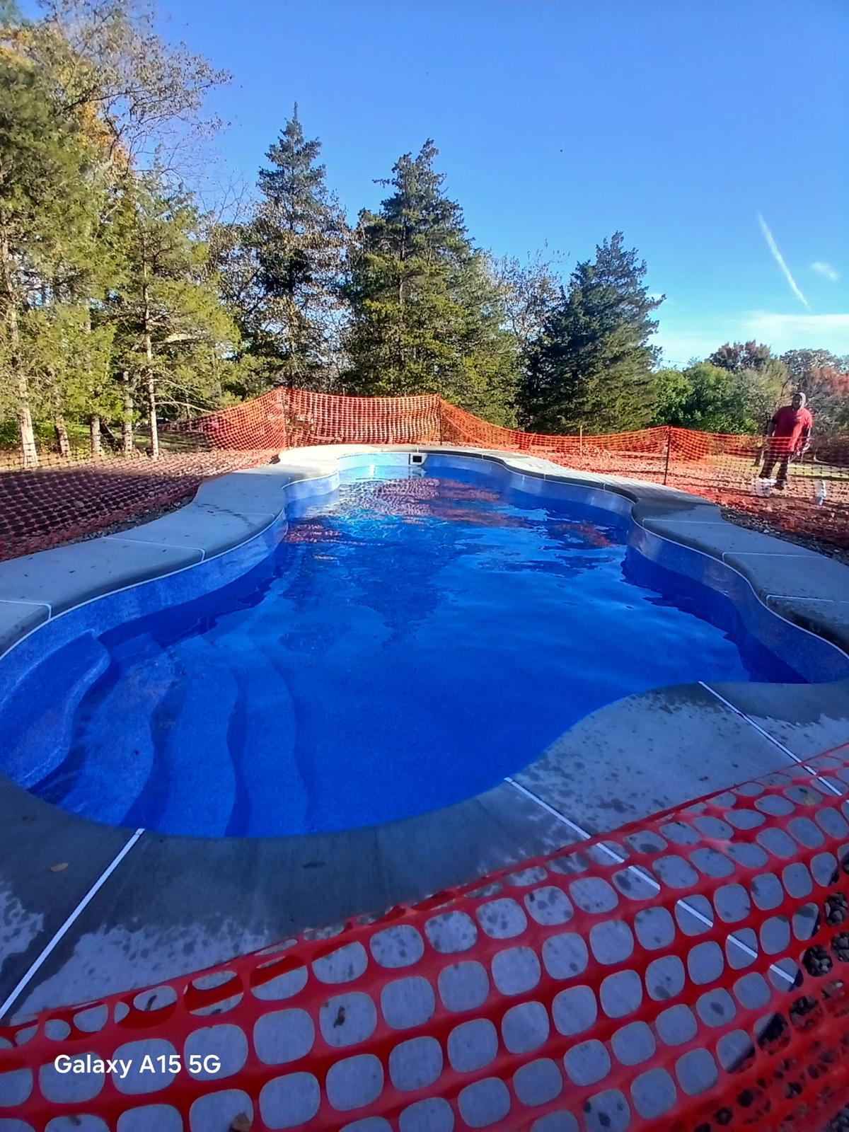 Illustrative worn pool before renovation